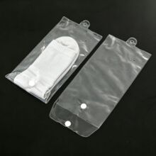 现货透明PVC塑料服装袋袜子内裤平口纽扣包装袋20丝塑料薄膜袋