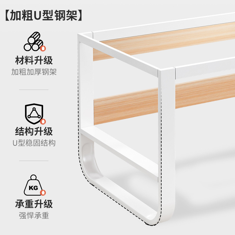 Escritorio Escritorio de computadora moderno simple Escritorio de oficina de escritorio Mesa de trabajo para cuatro personas