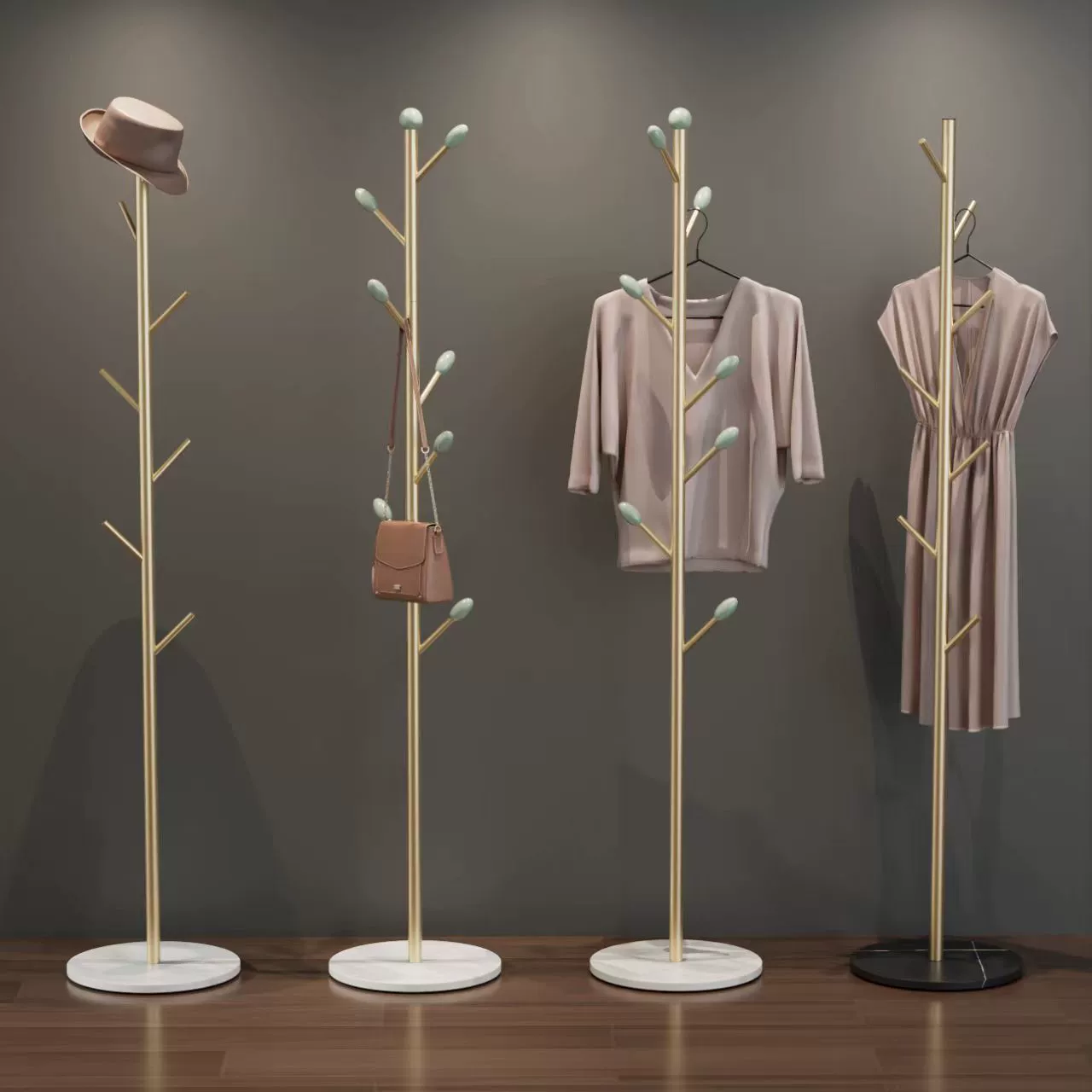 Бытовая напольная вешалка для одежды, простая вешалка для одежды для гостиной, простая вешалка для одежды, сушилка для одежды, напольная мраморная вешалка для сумок для спальни.