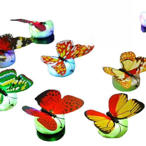 LED Color-Changing Butterfly Night Light for Wholesale, Gift, Realistic 3D Wall Sticker Night Light, Home Furniture Decoration