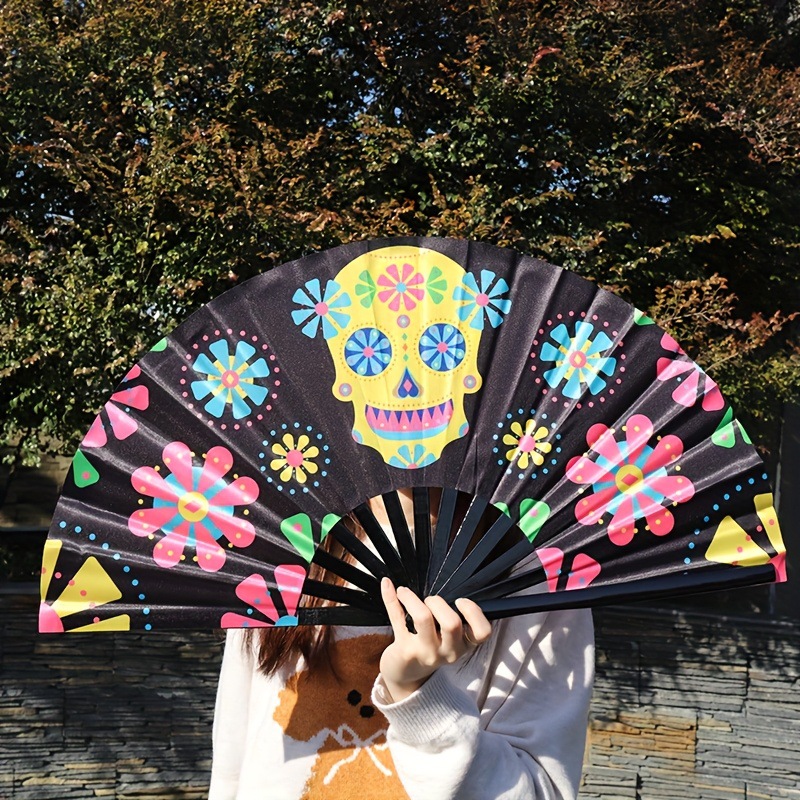 Ventilador de kung fu de impresión UV venta caliente personalidad europea y americana abanico de sonido de gran tamaño festival de música ambiente abanico de regalo pedido desde 100