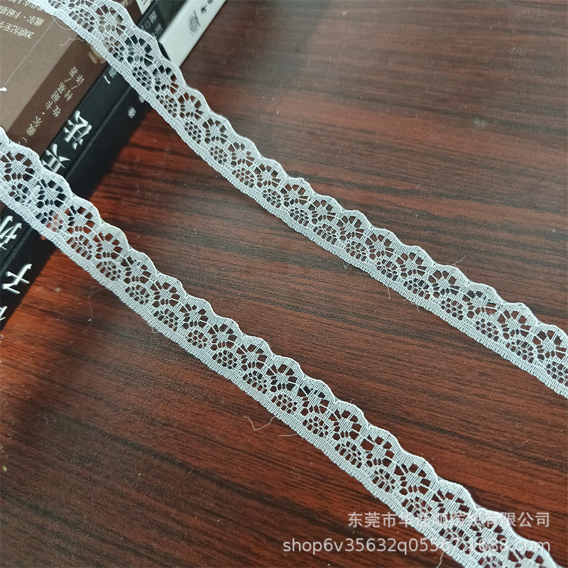 Nylon non-elastic lace 1.4cm Fashion children's clothing accessories mosquito net curtain toy non-elastic lace fabric