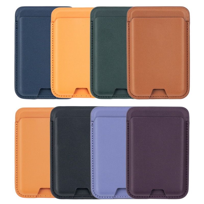 For iphone14 Magnetic Card Bag magsafe Apple 15pro Leather Card Case 13PU Magnetic Card Bag Mini