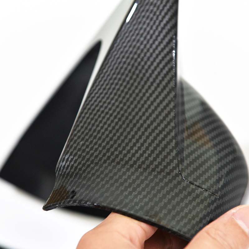Suitable for 8 9/9.5 10 11 generation Honda Civic bright black horn rearview mirror decorative cover modified rear mirror