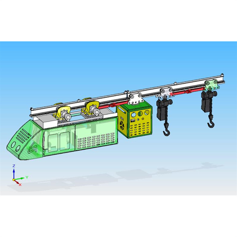 DC85 / 130Y monorril de minería de elevación automática de motor diesel a prueba de explosiones monorril de grúa