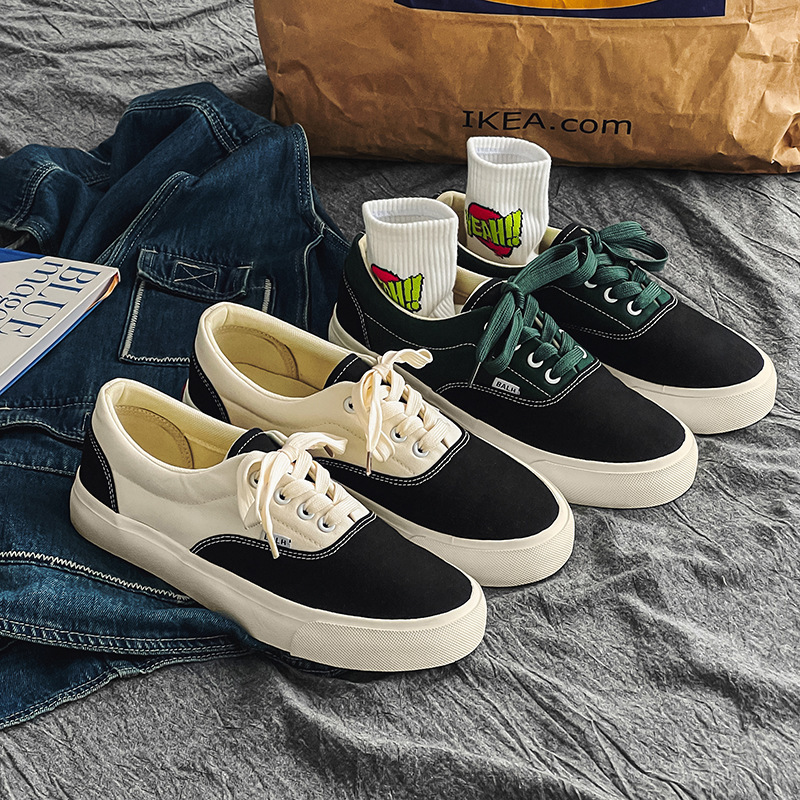 Canvas shoes for male students Korean style 2024 spring new low top sports casual sneakers white shoes Street shooting shoes popular Canvas shoes for male students Korean style 2024 spring new low top sports casual sneakers white shoes Street shooting shoes popular