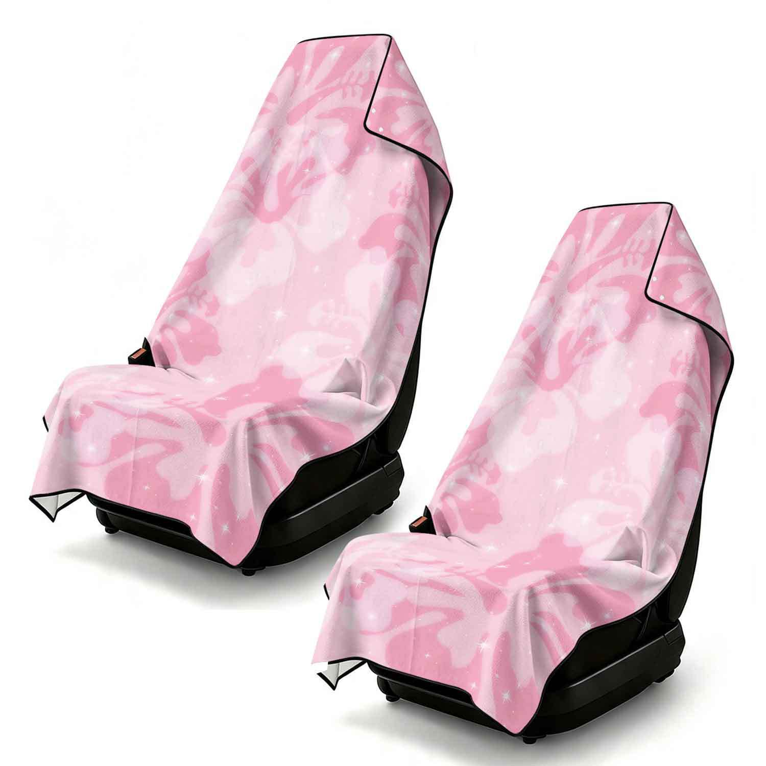 2-piece dual-use car seat cover, ultra-fine fiber, can be used as a beach towel, printed car protective seat cover 13