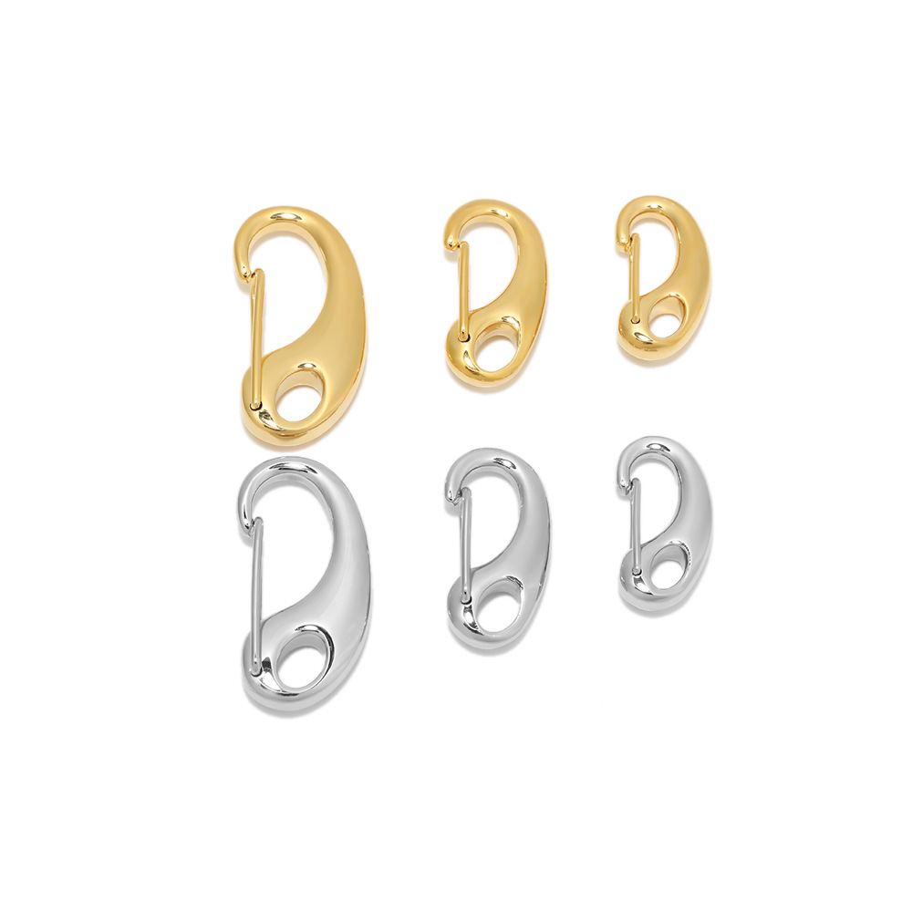5 PCS/Package Quantity 5 PCS/Package 16mm 304 Stainless Steel Geometric Polished Jewelry Buckle