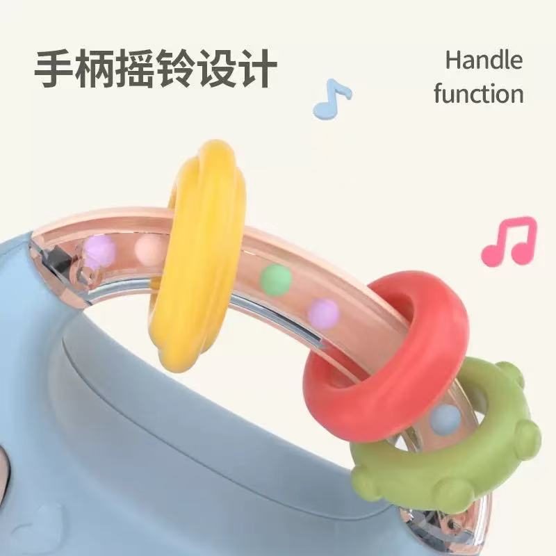0 to 1 Year Old Infant Toys Newborn Light Music Electric Soothing Bottle Rattle Bilingual Early Education Mobile Phone