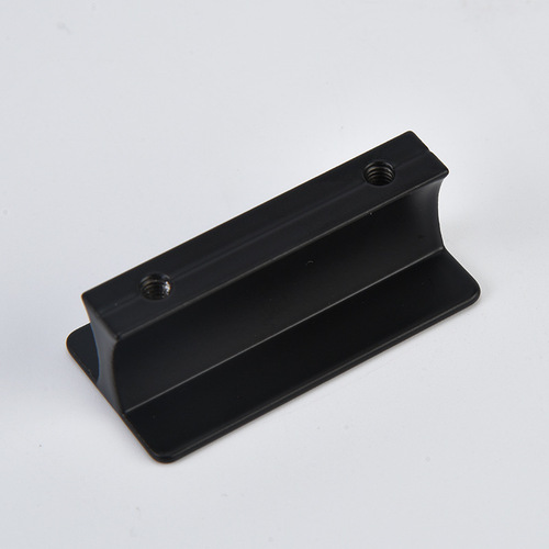 T-shaped small handle, minimalist aluminum American black shoe cabinet wardrobe cabinet extended cabinet handle furniture handle