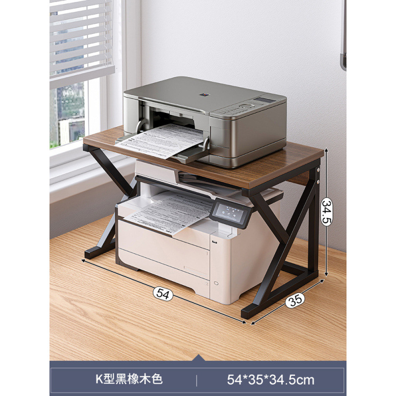 [K타입 하이텐션] 더블 레이어 54x35X35cm 브러시드 블랙 오크 + 블랙 프레임✓✓