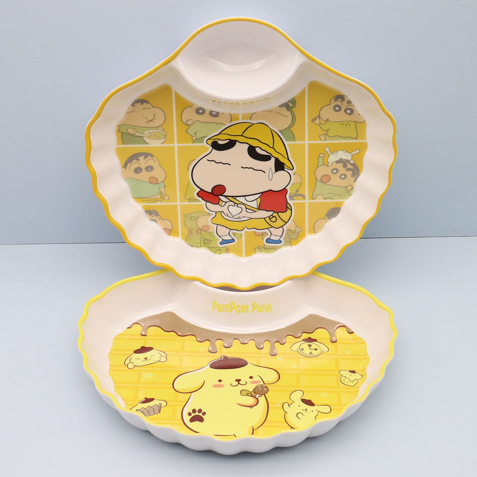 Cute Dumpling Plate Children's Household Dinner Plate Baby's Imitation Ceramic French Fries Snacks Snacks Fruit Durable Dielectric Tableware