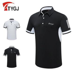 TTYGJ夏季高尔夫服装男士短袖T恤Polo衫透气速干运动球衣服饰潮流