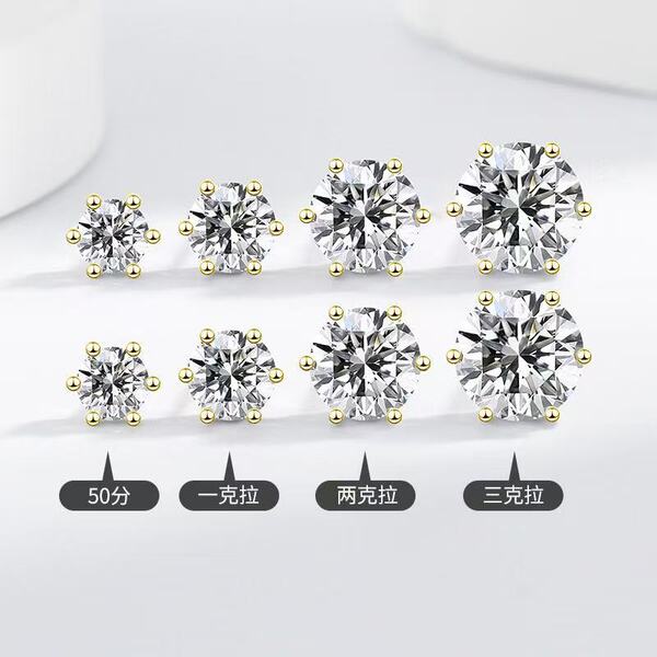 fashionable classic elegant universal earrings with zircon for men…