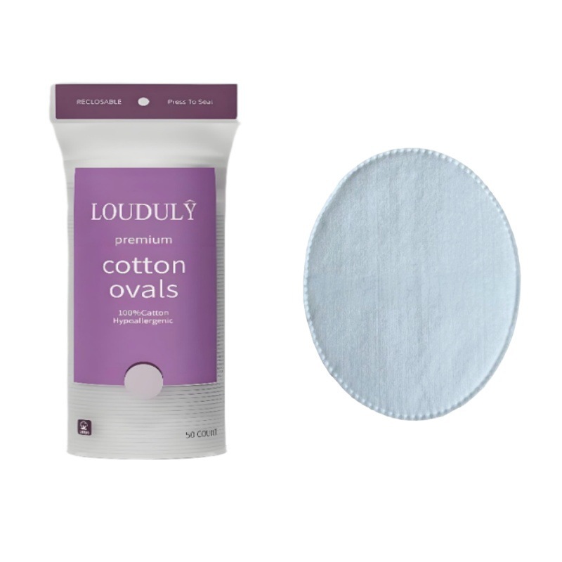 Desmaquillador desechable Algodón Redondo Algodón de maquillaje Ojos y labios Desmaquillador Espesar Algodón Algodón Pañuelo Desmaquillador de borde con agujero de alfiler Inglés