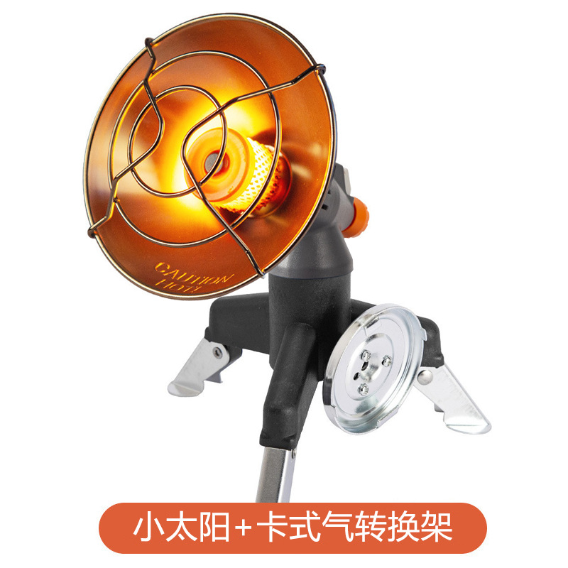 Invierno al aire libre camping calefacción artefacto mini portátil estufa de calefacción gas invierno camping pesca fuego pequeño sol