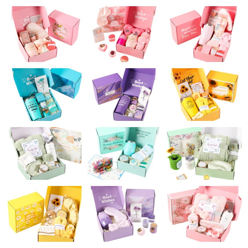 Cross-Border Spa Gift Set, Bath Spa Gift Box, Aromatherapy Candle, Souvenir Gift, High-End Birthday Gift for Men and Women