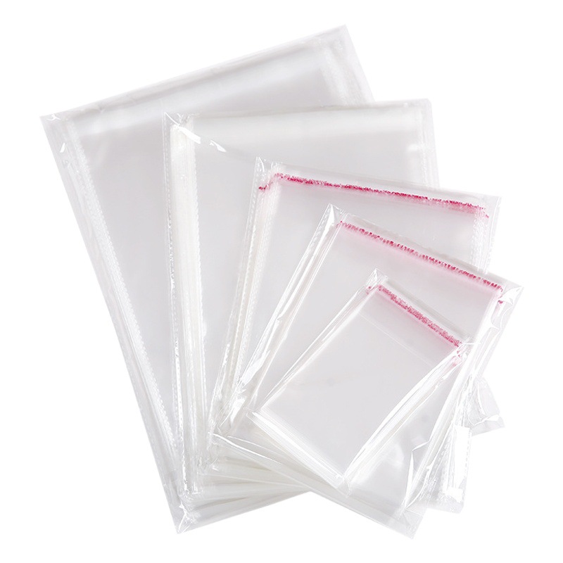 Bolsas autoadhesivas OPP transparentes para embalaje de ropa, libros, joyería, bolsas autoadhesivas de plástico para ropa interior, embalaje de papelería