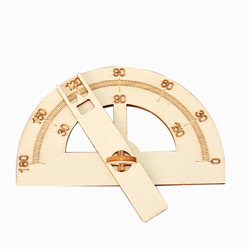 Ciencia y Tecnología pequeña producción pequeña invención ángulo redondo regla estudiante niños ensamblados material popular ciencia Juguetes al por mayor DIY