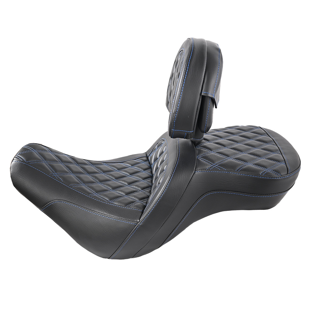 Motorcycle Seat Cushion Suitable for Harley 18-25 Softail Road King Road King S Dyna Glide Sofa Seat Cushion with Backrest