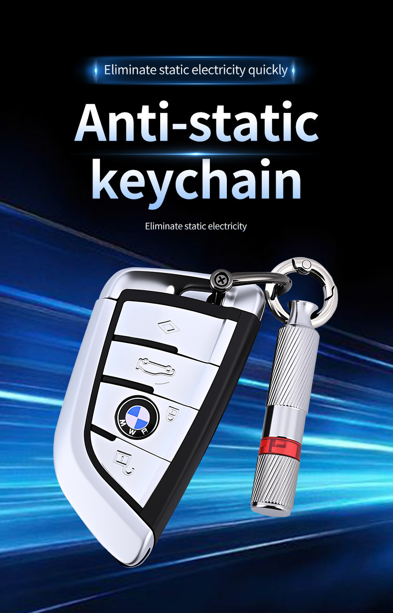 Car anti-static keychain, electrostatic eliminator, human body static discharge device, multifunctional electrostatic discharge rod
