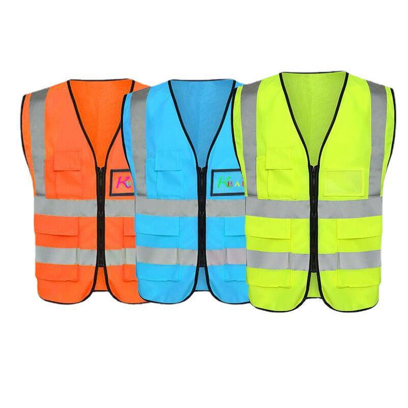 Reflective Vest Vest Cycling Reflective Clothing Sanitation Reflective Clothing Multi-flap Pocket Pants Construction Reflective Vest Available
