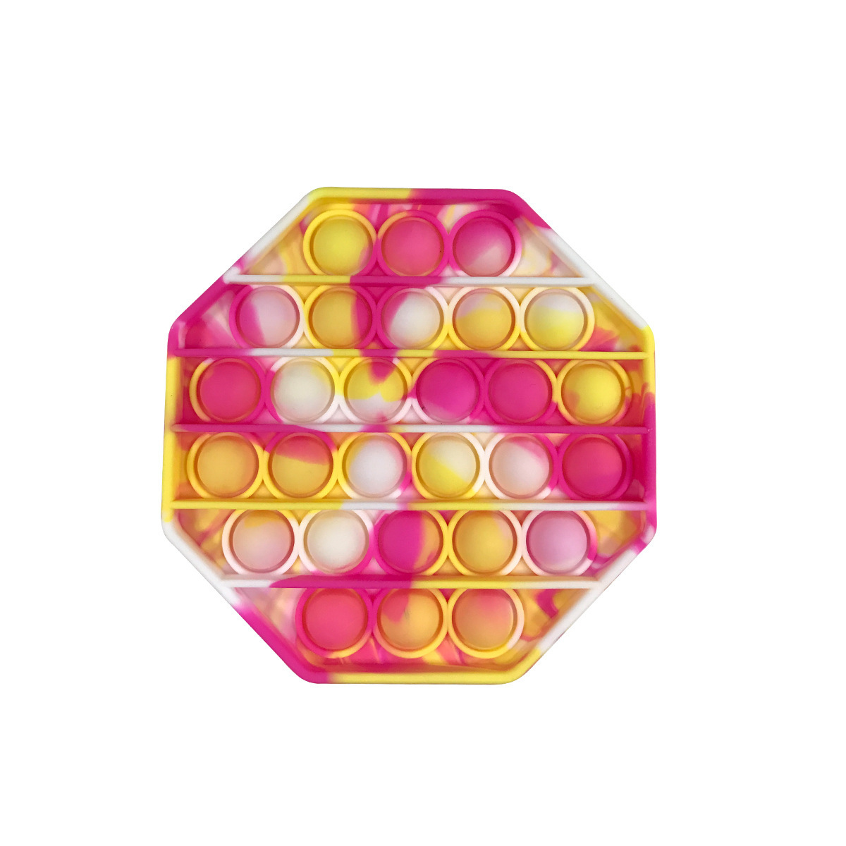 게임 보드 (팔각형): 위장 흰색 노란색 핑크