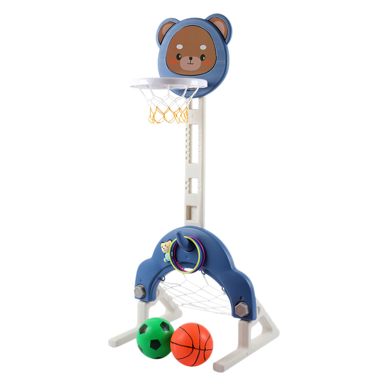 Cartoon animal infantil rack de baloncesto elevable canasta doméstica interior caja de lanzamiento bola regalos de juguetes de 2 - 3 años