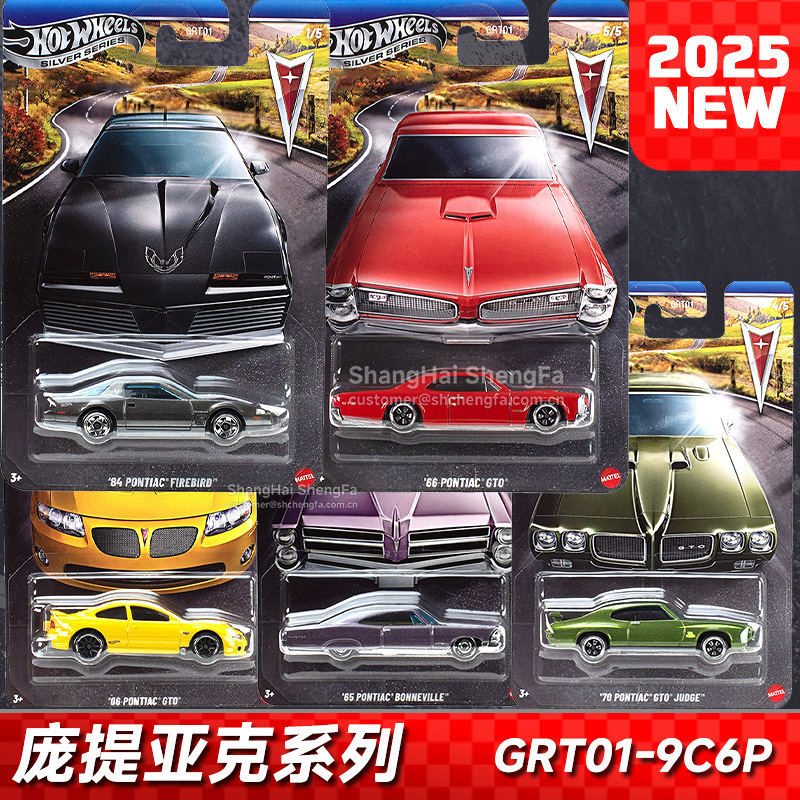 Hot Wheels Silver Label Grt01 Pontiac Firebird Gto Alloy Car Model Artificial Car Toy