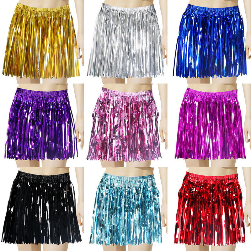 Colorful Shiny Rain Silk Skirt Cheerleading Dance Performance Tassel Skirt Hawaiian Theme Party Decoration Supplies Grass Skirt Colorful Shiny Rain Silk Skirt Cheerleading Dance Performance Tassel Skirt Hawaiian Theme Party Decoration Supplies Grass Skirt