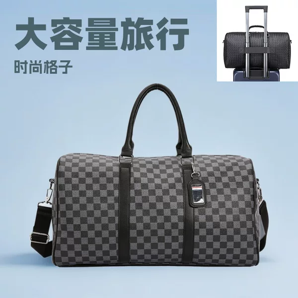 High-end handbag, shoulder travel bag, men's and women's sports large-capacity business trip gym bag, luggage bag, cross-border