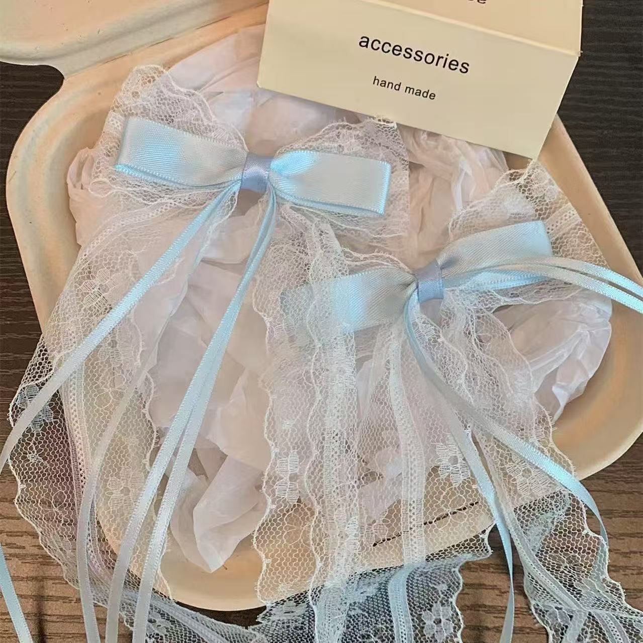 Dulce chica techo ~ Cinta dulce, lazo, cinta, horquilla, cabello trenzado, pinza de pico de pato, accesorios para el cabello, horquilla, puesto de un yuan