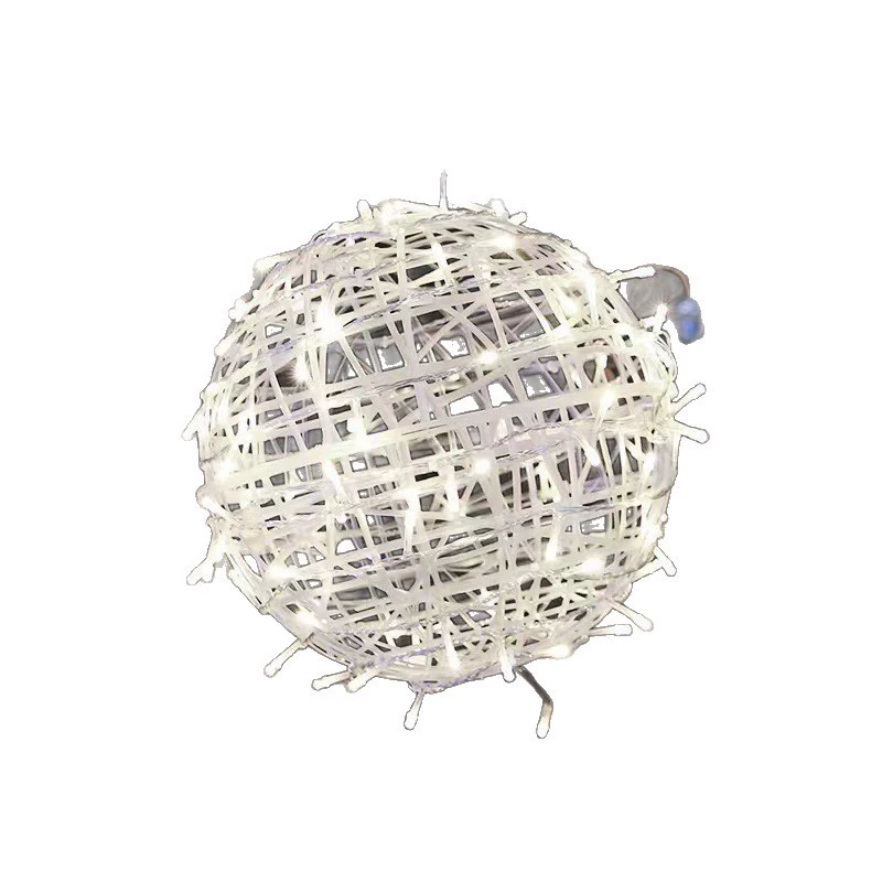 Светодиодный мяч для тхэквро (takraw) светильник, праздничное украшение, уличная ландшафтная подвеска, шарик-лампа для дерева, уличное освещение, гирлянда