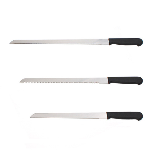 Plastic handle stainless steel bread knife fine teeth coarse teeth flat teeth serrated knife 10 inches 12 inches 14 inches cake knife toast knife