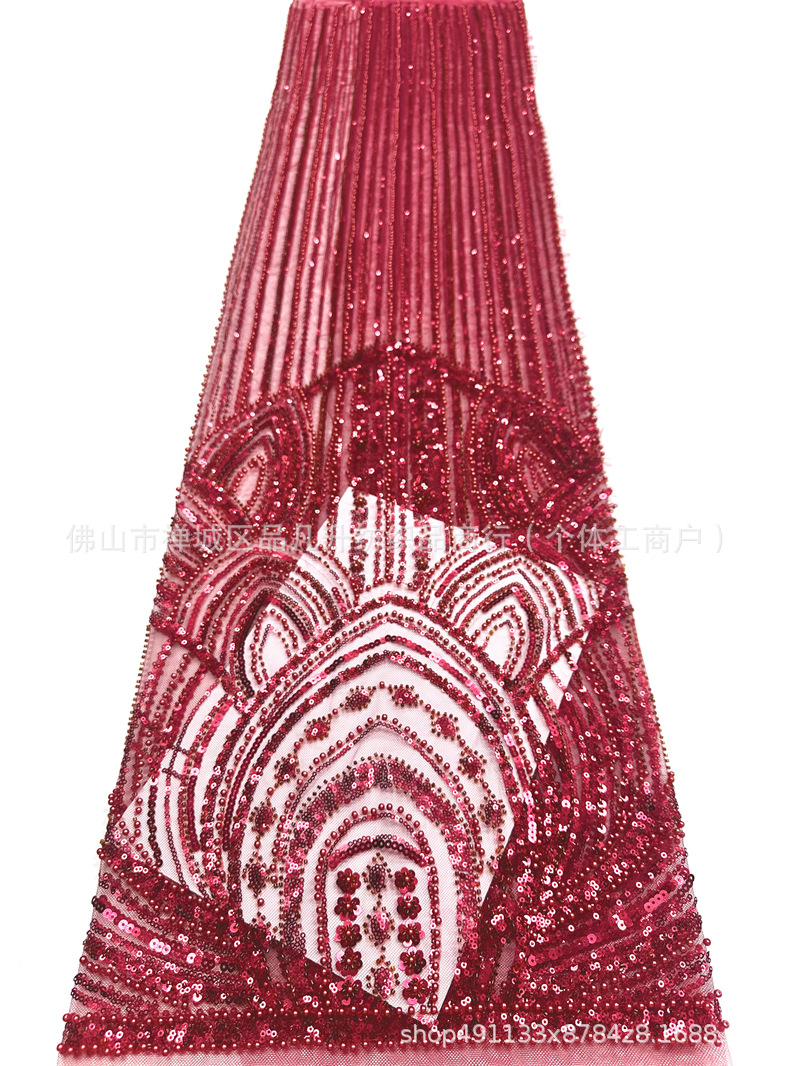 Moda Suzhou vestido de boda de noche de encaje bordado sequillas de encaje comercio exterior transfronterizo al por mayor tela