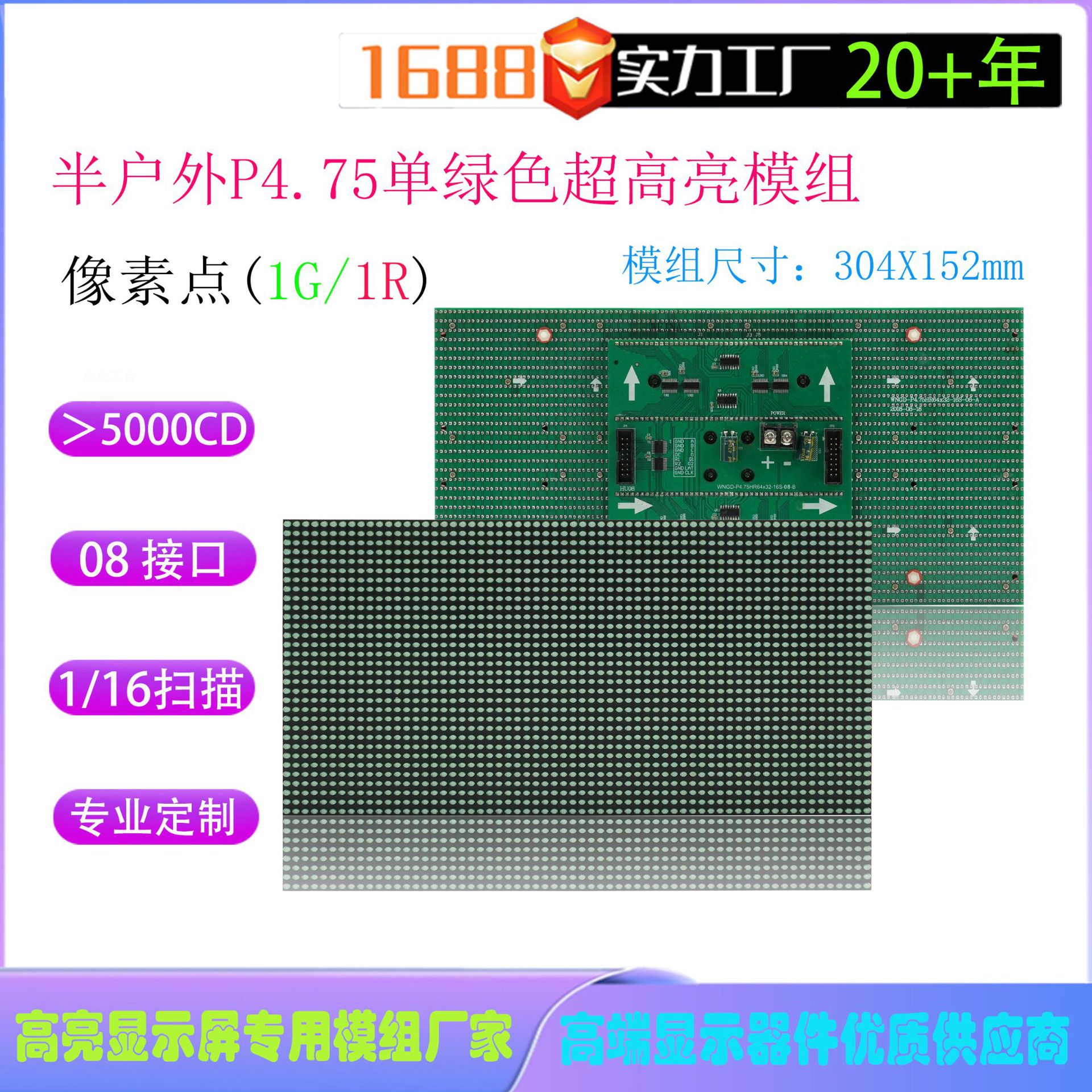 P4.75����ɫ��Ԫ���ư뻧��ͣ����Ʊ�䵥Ԫ�����ȳ���������