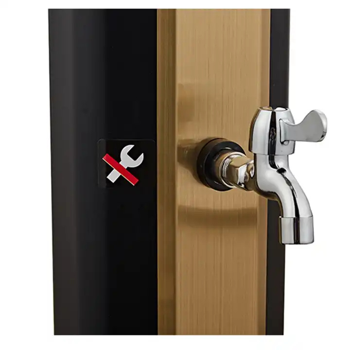 Kangrun al por mayor 35l oro portátil ducha al aire libre con piscina accesorios PVC material de dos secciones al aire libre