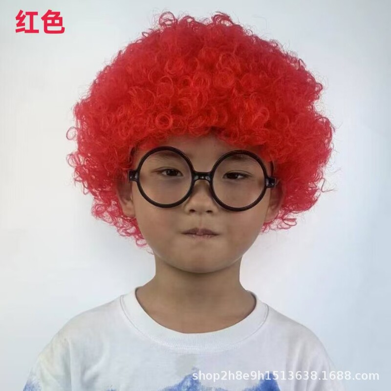 小丑假发爆炸头学校运动会幼儿园活动婚庆节日节目表演材料|undefined