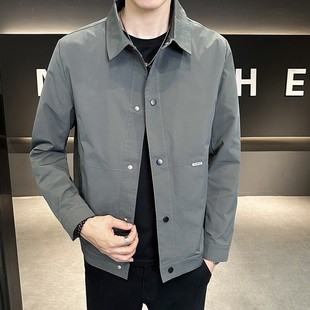 Autumn and Winter Men's Coat Fashionable Handsome All-match Youth Jacket Men's Casual Top Clothes