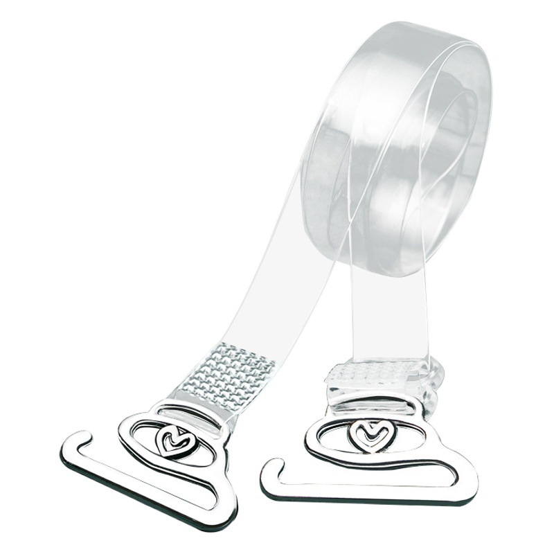 Cinturón de ropa interior ultrafino con hebilla ancha, cinturón de pecho de verano femenino sexy, gancho, antideslizante, no alérgico, correa de hombro transparente invisible y sin costuras