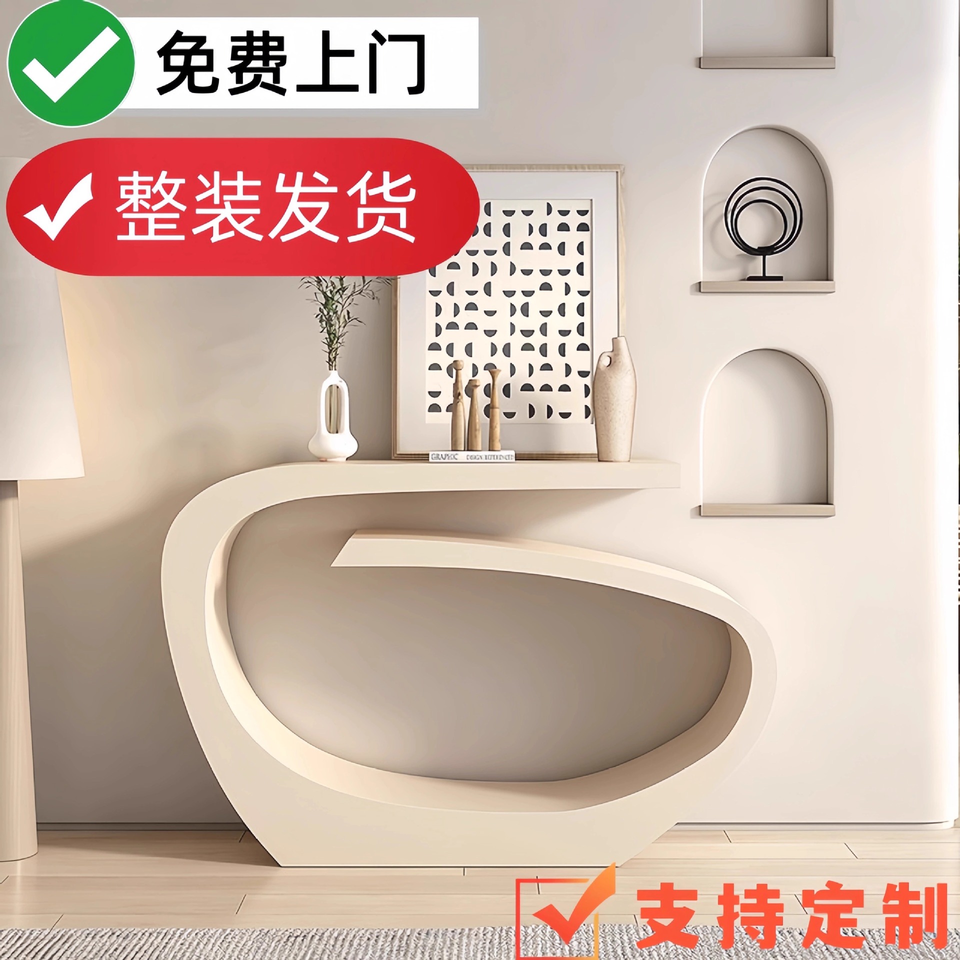 European Style Side Table Luxury Entryway Table Foyer Table Home Entry Cream Style Art Ultra-Narrow End Table Corridor Decoration Cabinet