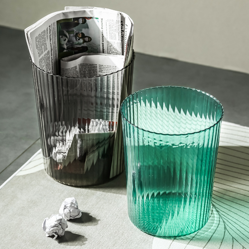 fashionable transparent plastic capacious creative garbage can for…
