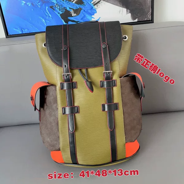 Autumn Cross-Border New European and American Men's Backpack Large Capacity Student School Bag Classic Presbyopic Airport Travel Bag