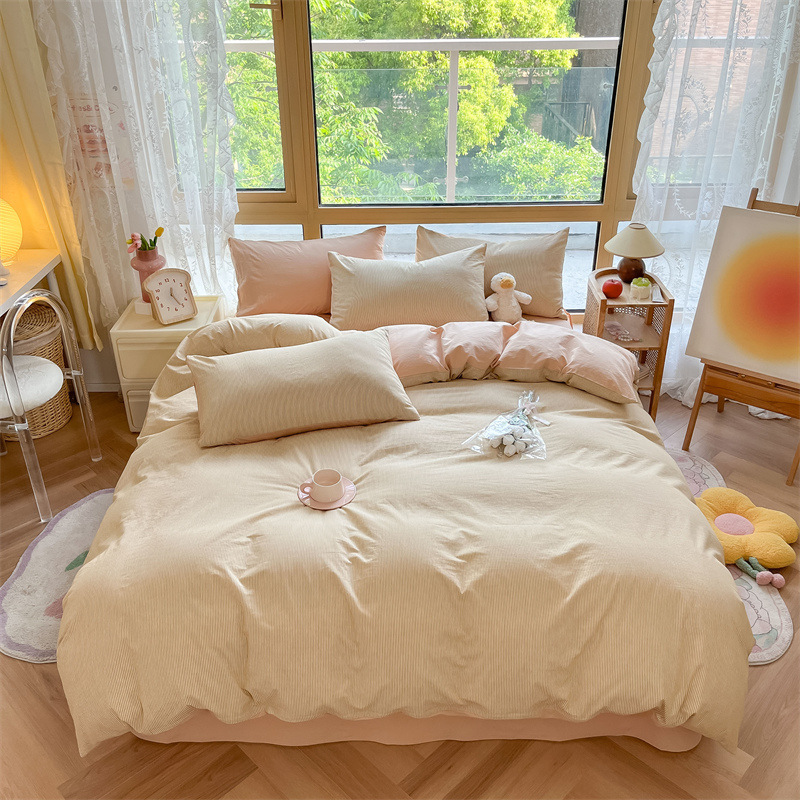 100% cubierta de edredón de algodón cubierta de edredón de dormitorio de estudiantes 150 * 200 cubierta de edredón