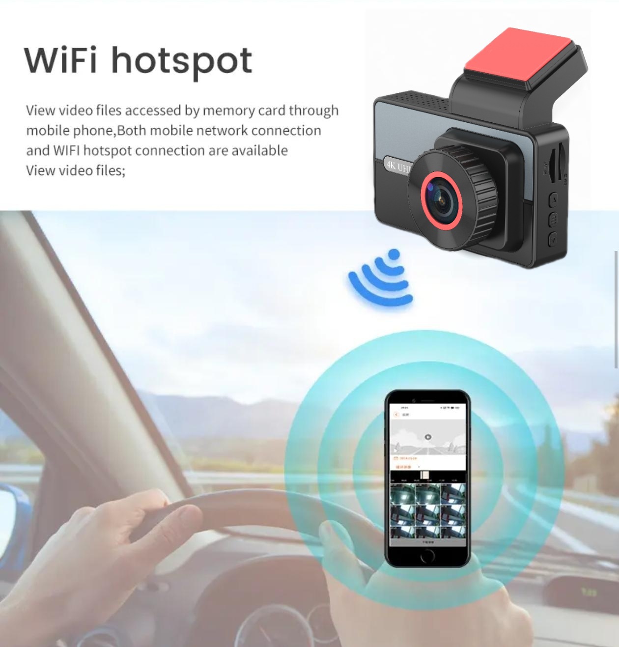Cross-Border Universal 4g Remote Positioning Driving Recorder Front and Rear Dual-Lens High-Definition Parking Monitoring Multi-Language