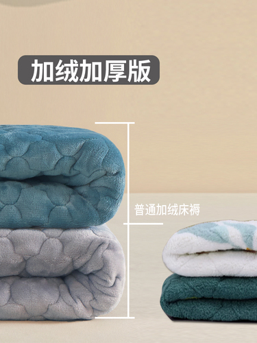 Wholesale Grade A Soy Milk Velvet Mattress Pad Soft Cushion Winter Blanket Thick Warm Home Bed Cushion Mat Throw Blanket