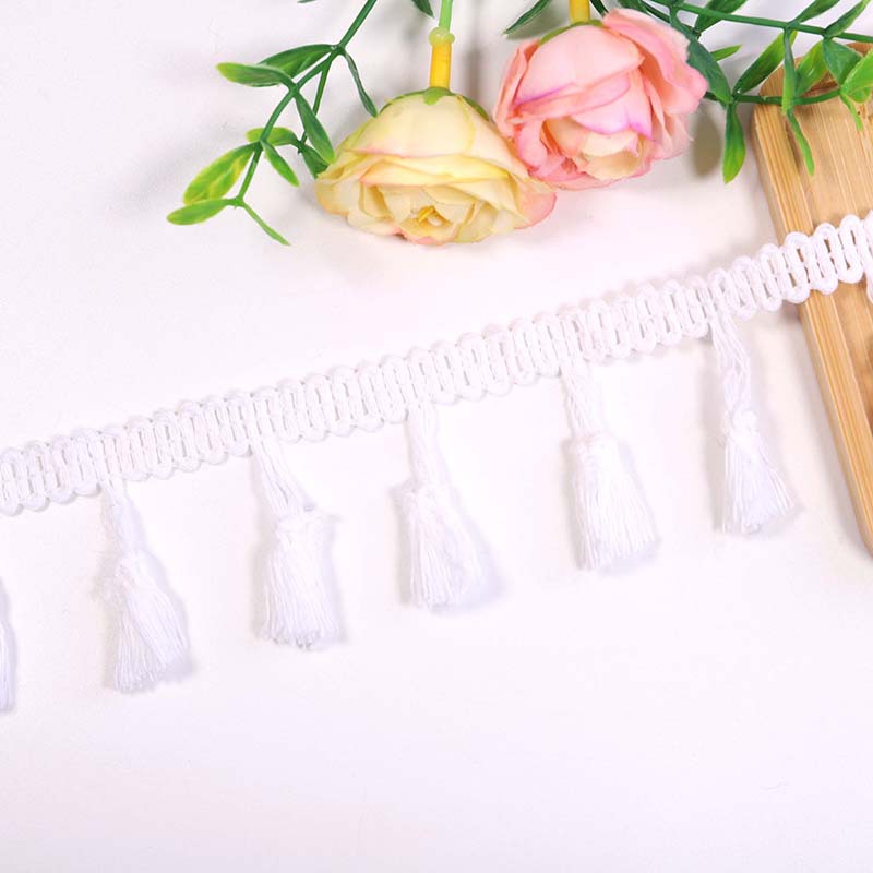 メーカー直販環境保護全綿スイープ流蘇レース服装補助材料を上質な綿線レーススポット卸売りに飾っています。