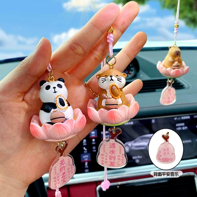 Department Good Luck Lotus Wood: Car hanging