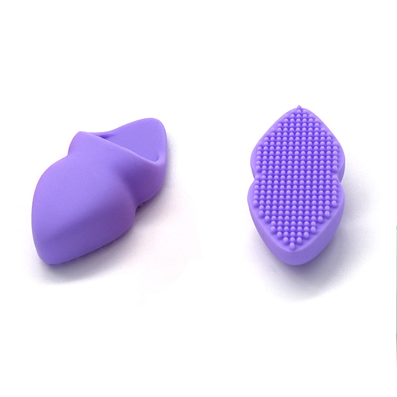 Nuevo cepillo de lavado facial de silicona en forma de manguito de dedos de labios cepillo de limpieza facial manual herramienta de limpieza facial cepillo de champú para bebés image 12