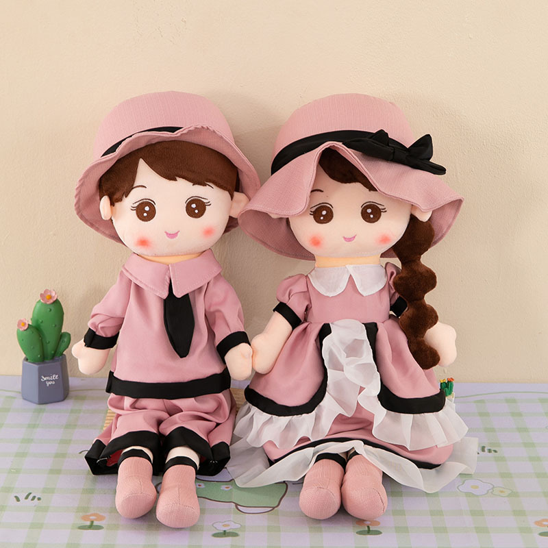 Muñecas de pareja rosa (par)